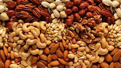 Gizonezko potentzialarentzako fruitu lehorren onurak