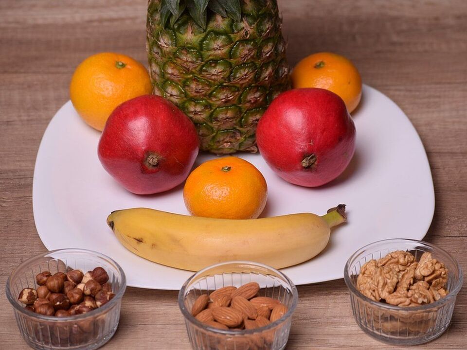 fruituak eta fruitu lehorrak potentzia handitzeko